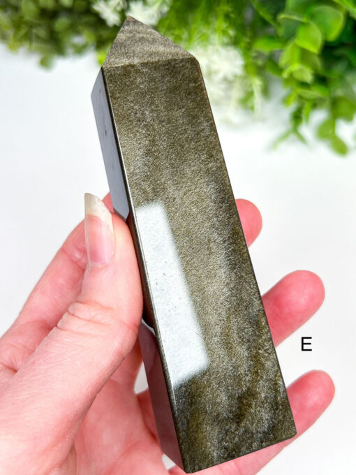 Gold Sheen Obsidian Obelisk | A-E - Image 12