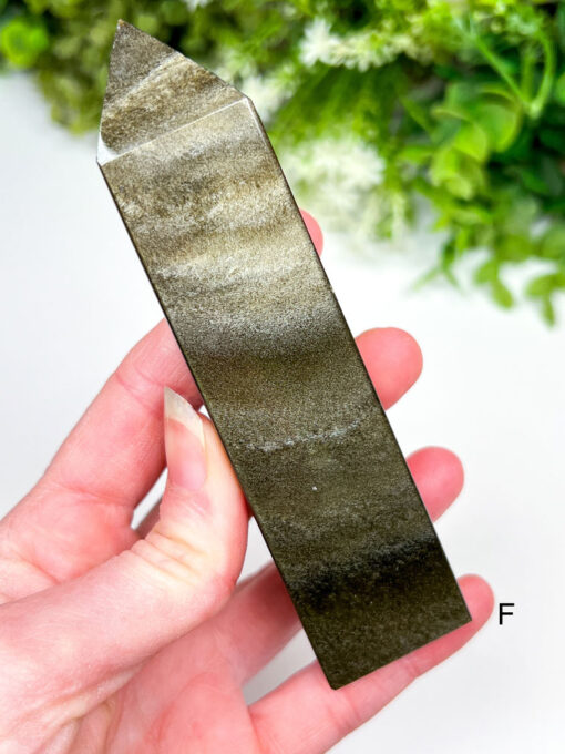 Gold Sheen Obsidian Obelisk | F-K - Image 2