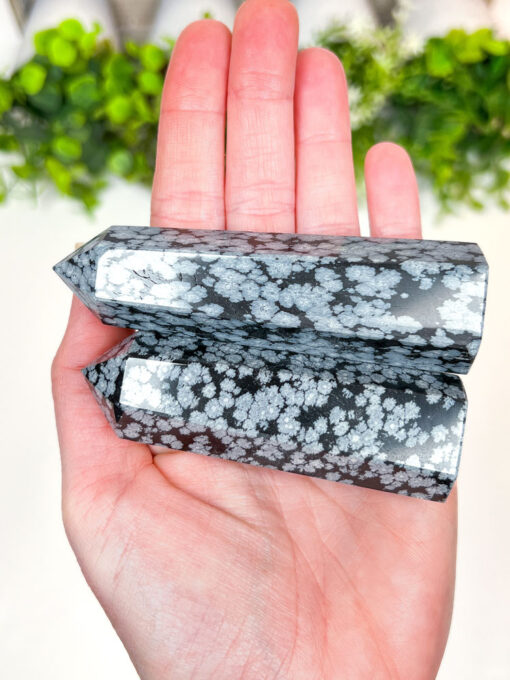 Snowflake Obsidian Point