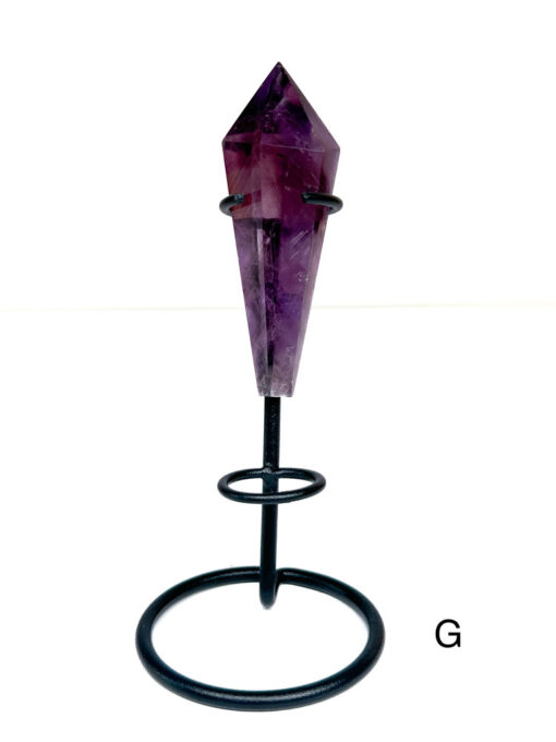 Amethyst wand on a stand