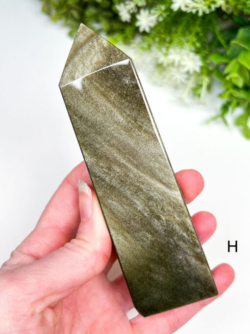 Gold Sheen Obsidian Obelisk | F-K - Image 6