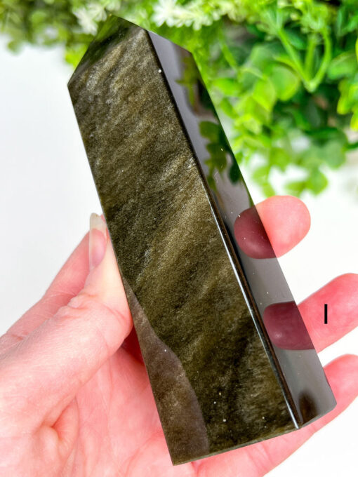 Gold Sheen Obsidian Obelisk | F-K - Image 8