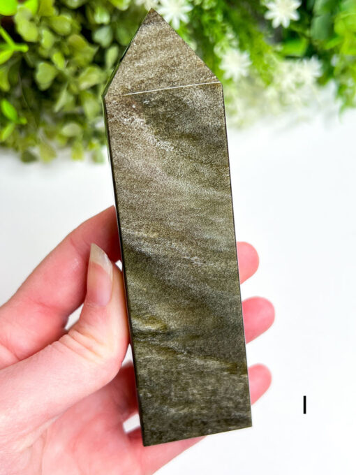 Gold Sheen Obsidian Obelisk | F-K - Image 9