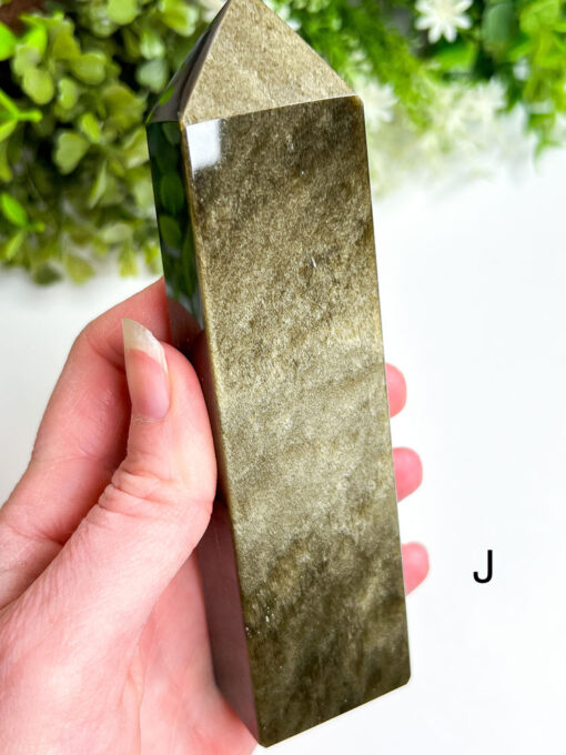 Gold Sheen Obsidian Obelisk | F-K - Image 10