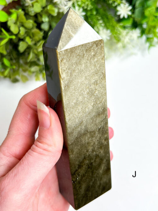 Gold Sheen Obsidian Obelisk | F-K - Image 11