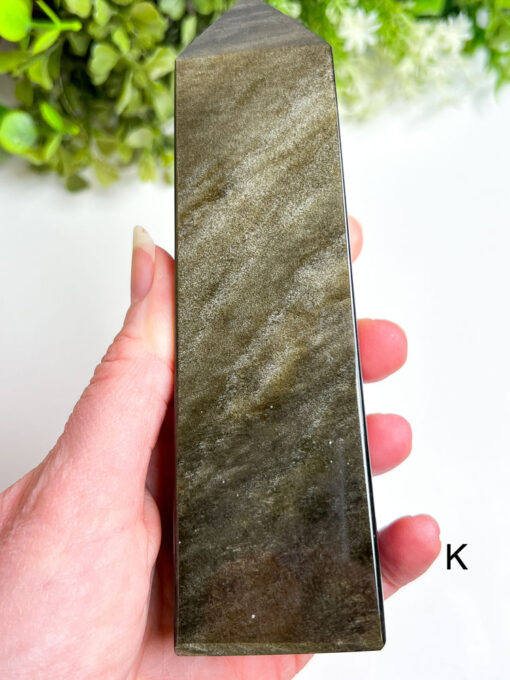 Gold Sheen Obsidian Obelisk | F-K - Image 12