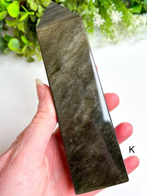 Gold Sheen Obsidian Obelisk | F-K - Image 13