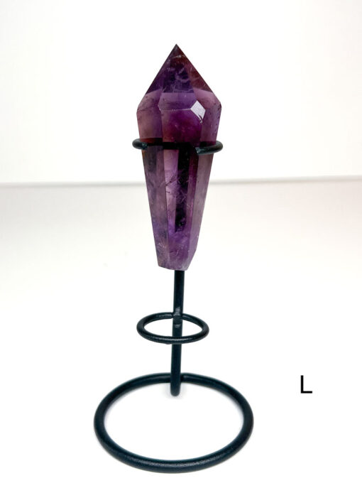 Amethyst wand on a stand