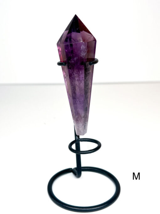 Amethyst wand on a stand