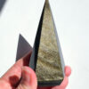 Gold Sheen Obsidian Tapered Point Carving