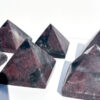 Garnet with Astrophyllite Pyramid